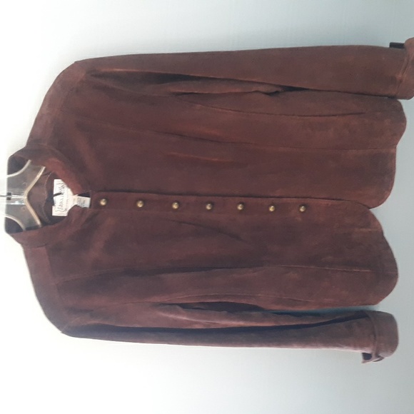 Live a Little Jackets & Coats Live A Little Size L Leather Suede